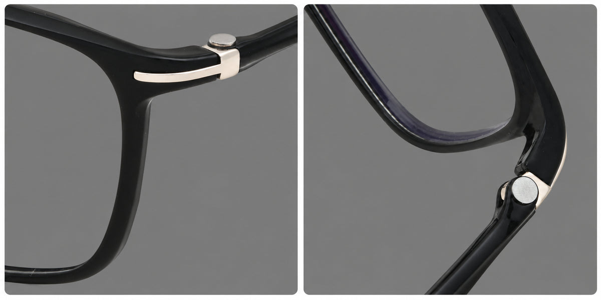 Low profile rectangular plastic eyeglasses with a straight browline and slim temples — 2206 — Frame details [JD2026-2206]
